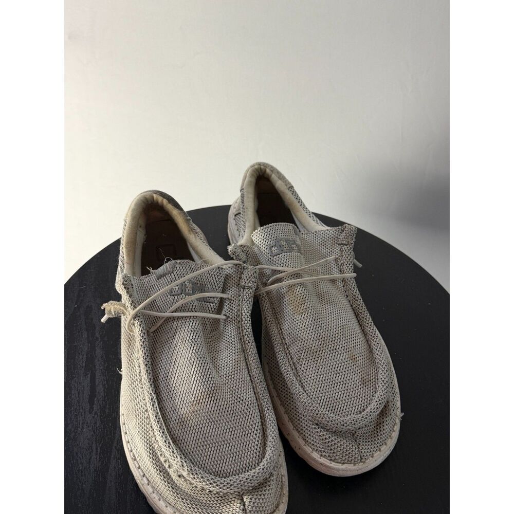HEYDUDE Wally Sox Men’s 11 Gray Knit Slip-On Loafers Lightweight Shoes